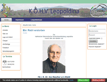 Tablet Screenshot of leopoldina.at