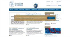 Desktop Screenshot of leopoldina.org